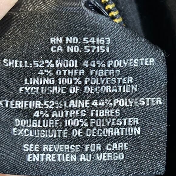 Cole Haan Chic Slick Wool Wrap Coat Convertible Collar Black Women's 6 NWT - Picture 9 of 10